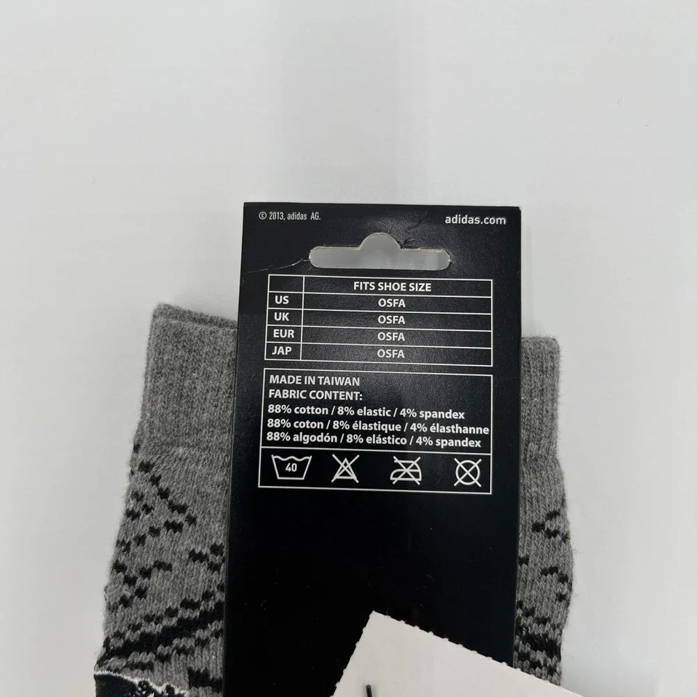 Adidas Pittsburgh‎ Penguins NHL Womens Fair Isle Knit Socks Gray OSFA